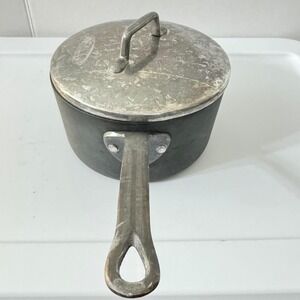 Magnalite GHC 2 Quart Saucepan with Lid Vintage USA Cast Aluminum Pot 2L